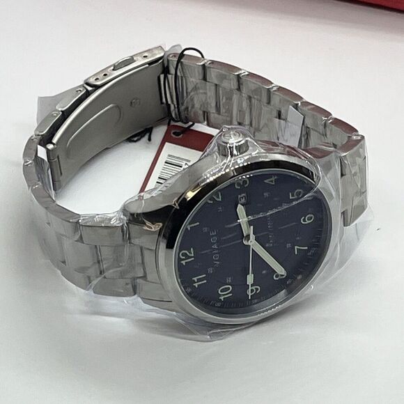 Voiage VG-2001-33 Men's Silver Stainless Steel Analog Dial Quartz Watch JMB47 - Picture 8 of 12